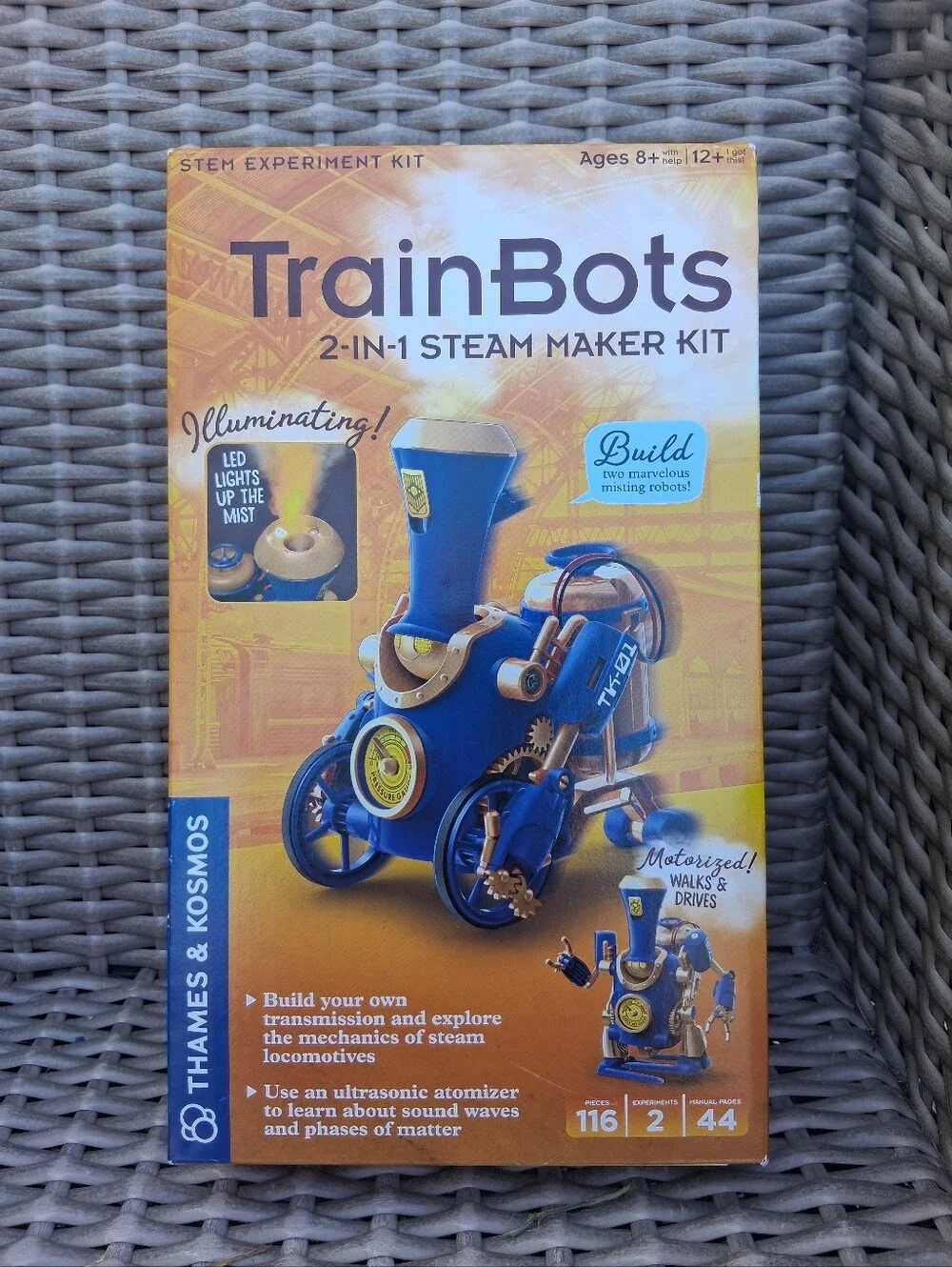 TrainBots 2-in-1 Steam Maker Kit - Blue by Thames & Kosmos